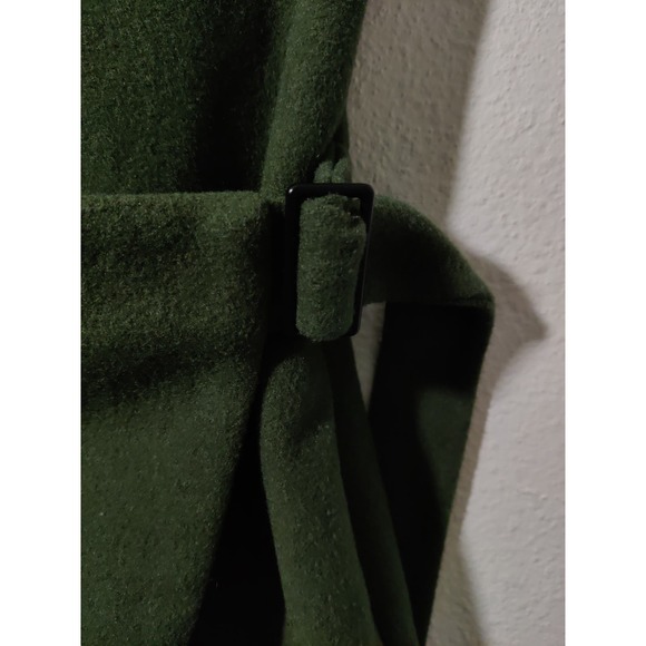 Kate Spade Saturday Green Wool Blend Strapless Mini Wrap Dress Women's Size 2 - Picture 6 of 11